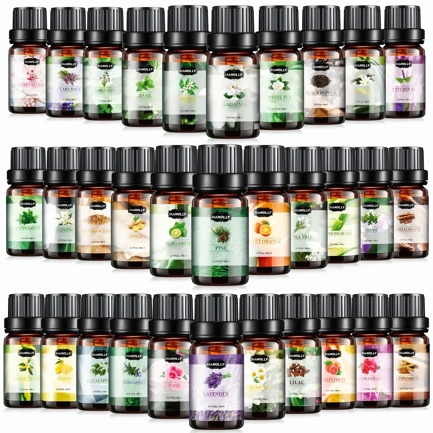 12pcs/26pcs/32pcs/48pcs Essential Oils Set, Essential Oil Kit for Diffuser, Humidifier, Candle Making - Best Valentine's Day Gift for Women, Lover, Friends, Family, Girl