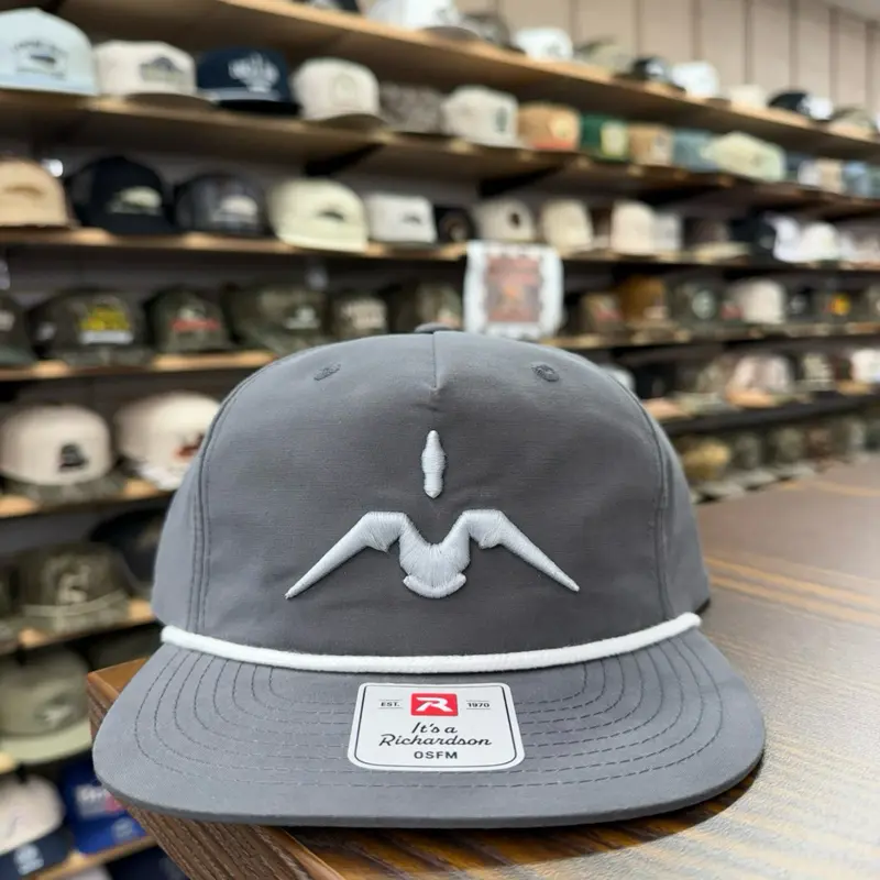 Migra Grey Bird Logo Rope Hat
