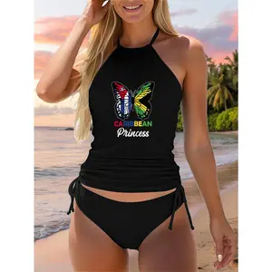 Cuba and Jamaica Mix Half Cuban Jamaican Roots Two Piece Swimsuit