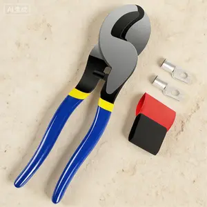 Professional-Grade 10-Inch Hand Tool for Electrical and Telecom Cables, Clean-Cut Wire Cutter for Aluminum and Soft Copper, High-Leverage Design, Durable Cable Cutting Tool for Precise Work