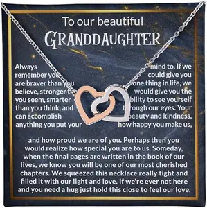 Necklace For Granddaughter, To My Granddaughter Necklace, Necklace Gift For Granddaughter, Granddaughter Necklace From Grandparents, Granddaughter Jewelry Gift, Christmas Gift For Granddaughter