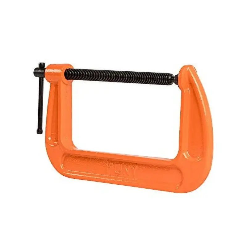 Pony Jorgensen 2630 3-Inch C-Clamp, Orange 3-Inch Jaw Opening, 2-Inch Throat Depth, 800 LBS Max Load