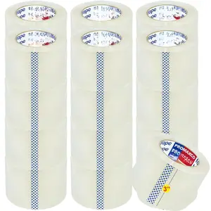 3" Heavy Duty Packing Tape, 24 Rolls, Clear, 3" Core, Total 1320Y, Clear, 2.2 mil, 3 inch x 55 Yards, Refill for Packaging and Shipping(3" Width, not 2" Width)