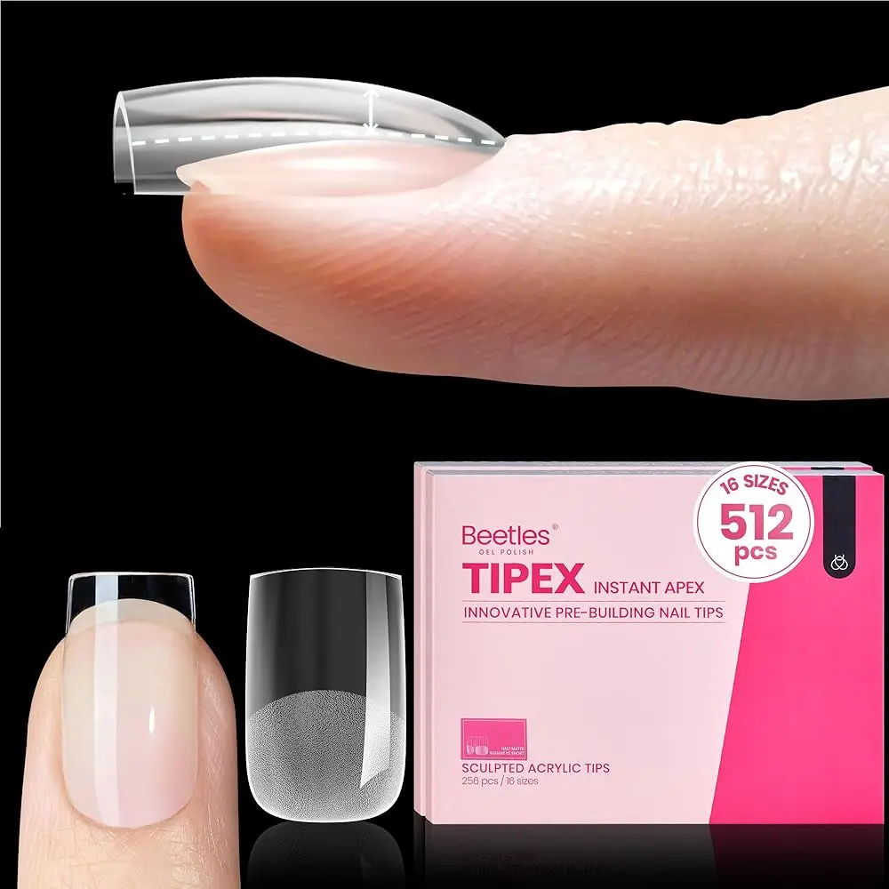 Extra Short Square 6Sizes 512Pcs(Only Tips)