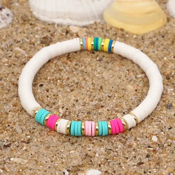 Pastel Rainbow Heishi Bracelet Pastel Rainbow Heishi Bracelet