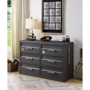 Cargo Gunmetal Finish Dresser