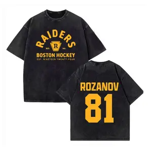 Shane Hollander Ilya Rozanov Hollanov 24 81 Heated Rivalry Romance Vintage Washed 230G Cotton T-Shirt, Graphic Tee for Men Women