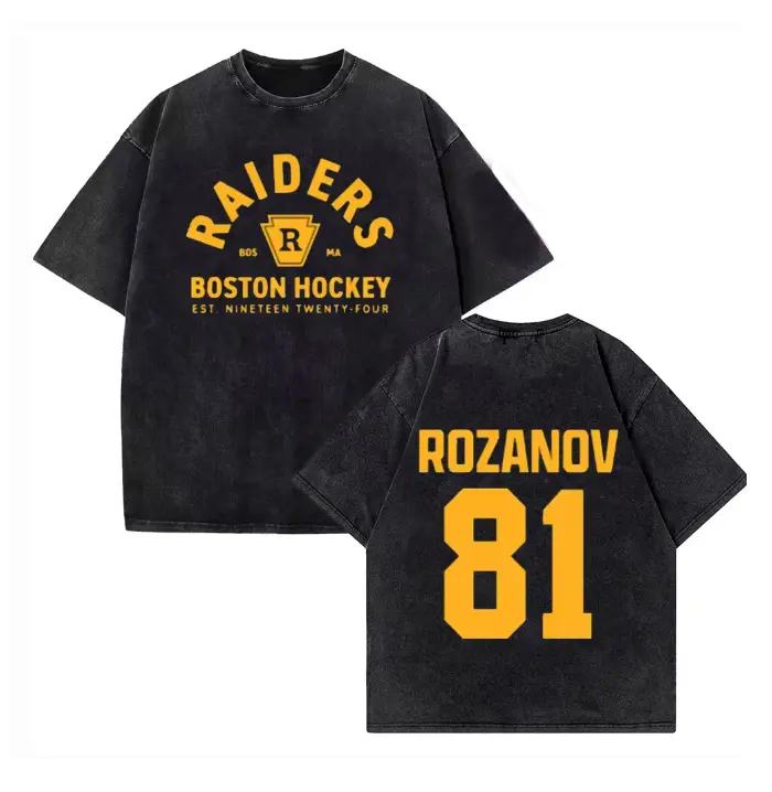 Shane Hollander Ilya Rozanov Hollanov 24 81 Heated Rivalry Romance Vintage Washed 230G Cotton T-Shirt, Graphic Tee for Men Women