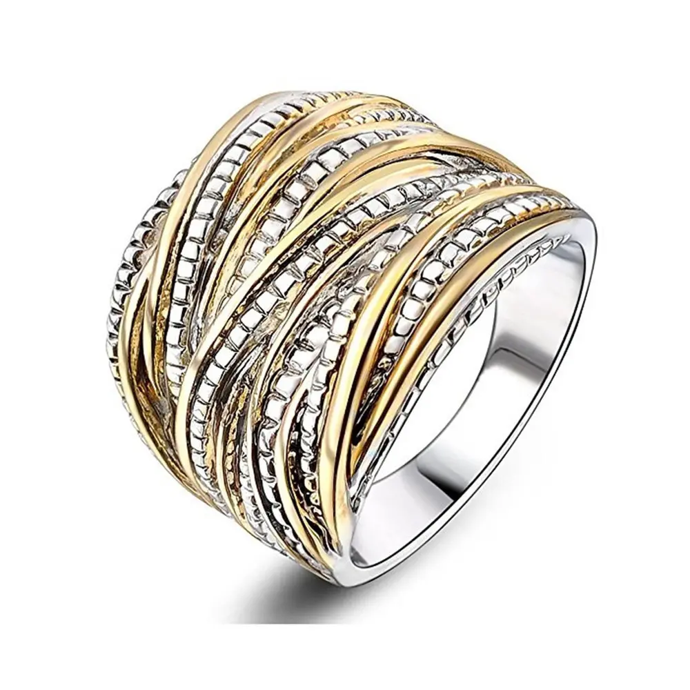 Unisex Bohemian Multi-Layer Braided Ring, Smooth Rounded Design, Waterproof Fade-Resistant Stackable Accessory, Ideal Gift for Daily Wear or Thumb Ring Use rings