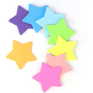 8 Color Star Shape Sticky Notes, 240 Sheets, Self-Sticky Note Pads for School Office Home