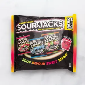 Sour Jacks Gummy Candy Swedish Assorted Fresh Fruit Slices Intense Flavor Versatile Snack