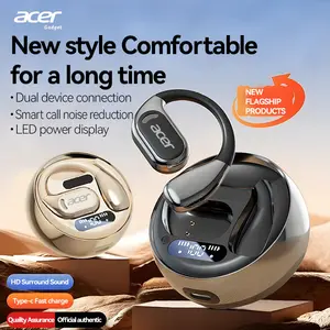 acer OHR510 Wireless Open-Ear Headphone, Fashionable Earbuds with Touch Controls, Noise Cancellation Earphones, HIFI Sound Quality Music Headset for Travel Sports Fitness, Electronic Audio & Video Product, Long Battery Life, Bluetooth-compatible 5.4