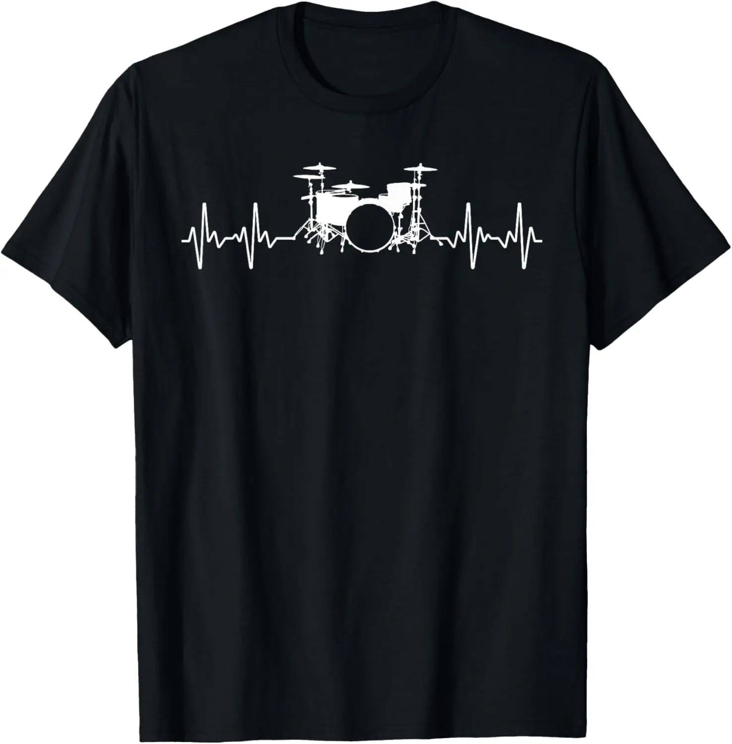 Cotton(pure) Cool Drum Set Art For Men Women Drum Player Drummer Sticks T-Shirt