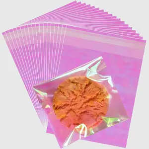 Self Sealing Iridescent Cellophane Bags - 5x6 Inches, 100 count Resealable  Bags for Packaging,  Giving & Parties