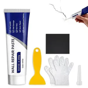 Wall Putty Repair Paste, Quick Dry Hole Crack Mending Agent, Waterproof Wall Filler Compound for Home, Apartment, Dorm Ceiling Door Damage Restoration