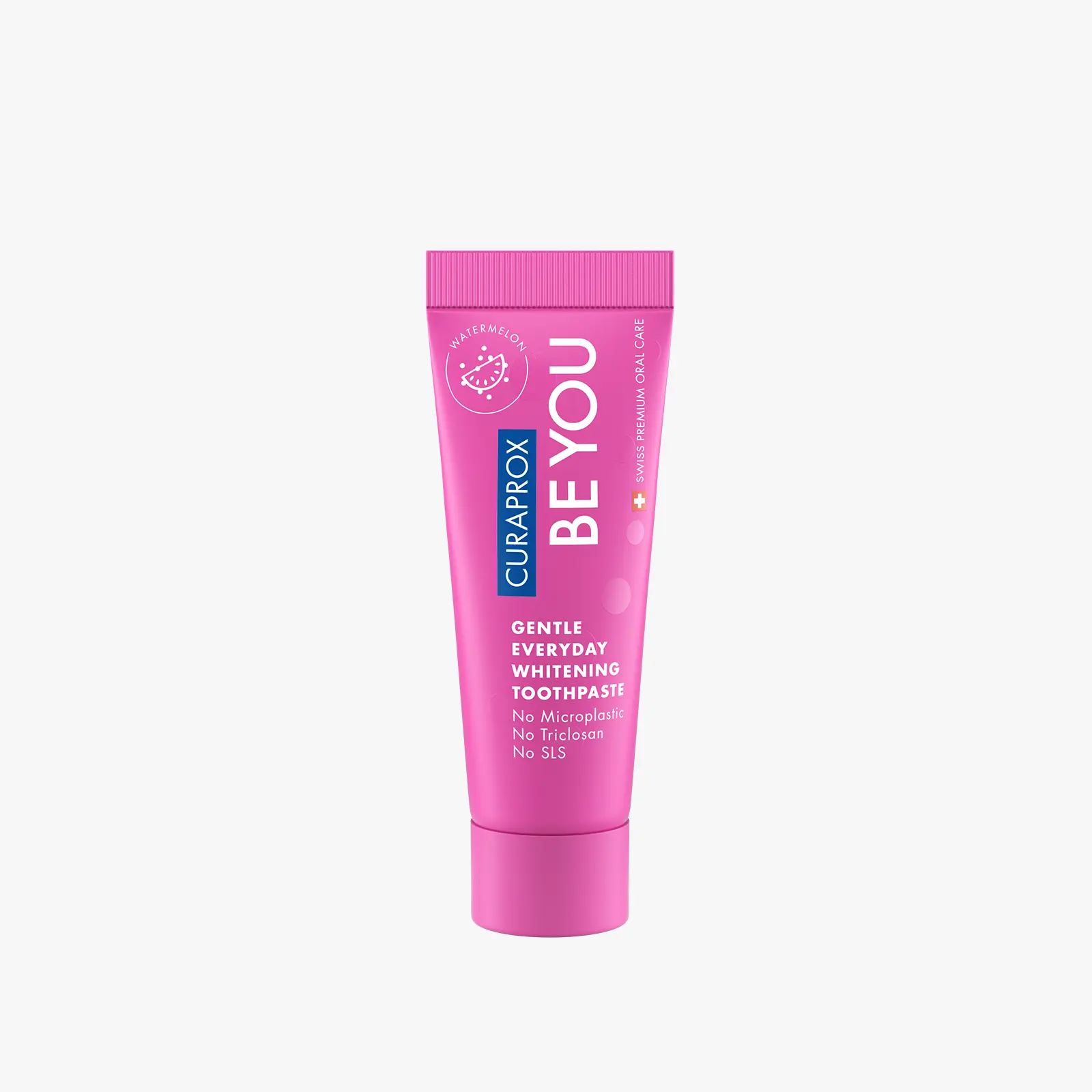 CURAPROX Be You Daily Toothpaste Watermelon 10ml 3-Pack Gentle Whitening Oral Care with Natural Enzymes No SLS Triclosan Microplastic