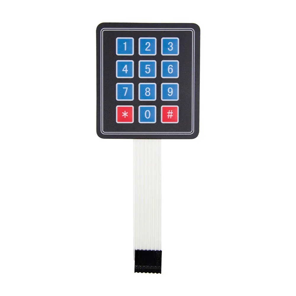 4x3 Membrane Switch Matrix Keypad