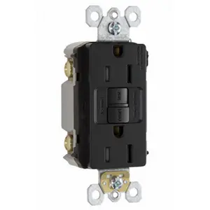 Pass & Seymour 1597TRCC4 15A-120V Self-Testing GFCI Socket Receptacle, Brown