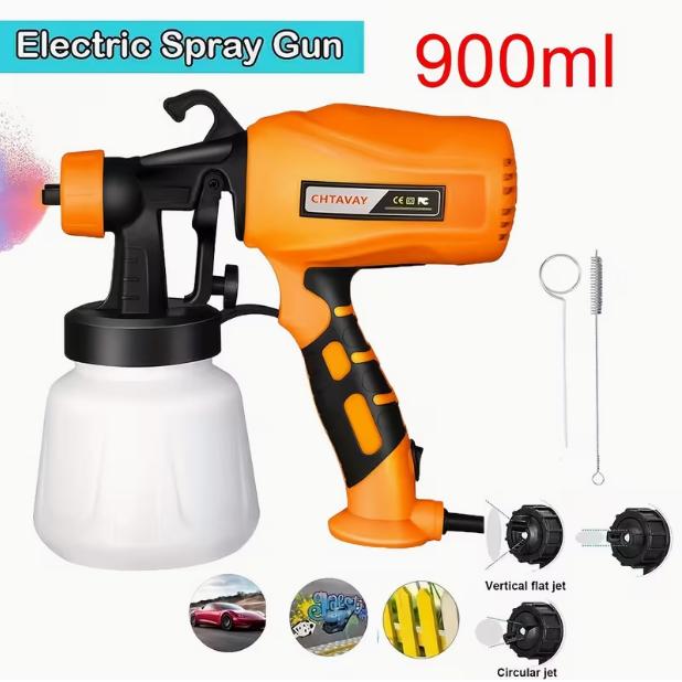 High-pressure Spray Painting Machine Electric Vacuum HVLP Spray Gun, 3 Spraying Modes, Water Tank Capacity 30.4 Ounces, Easy to Clean, Suitable for Home Decoration, Furniture, Cabinets, Fences, Walls, Doors And Garden Spray Painting High-pressure Spray Painting Machine Electric Vacuum HVLP Spray Gun, 3 Spraying Modes, Water Tank Capacity 30.4 Ounces, Easy to Clean, Suitable for Home Decoration, Furniture, Cabinets, Fences, Walls, Doors And Garden Spray Painting