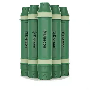 Features a self-cleaning function, 5 or 2 large-capacity emergency survival water straws, a lightweight reusable personal filter, EPA certified with a bacteria removal rate of >99.9999%, suitable for camping, hiking, cycling, and emergency preparedness