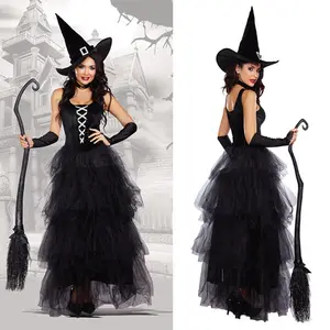 Women's Halloween Fairy Tales Classic Witch Cosplay Costume Bar Theme Party Stage Costume