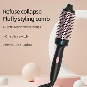 Hair Dryer Brush, Blowout Dryer Brush, 3 in 1 Hair Dryer & Styler, Wet & Dry Use Negative Ion Hair Care Blow Dryer Brush, Hair Styling Tool for Home & Salon Use
