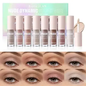 8 Color Matte Liquid Eyeshadow Palette, Highly Pigmented Shades, Smooth Application & Blendable Formula, Lightweight Non-Sticky Makeup Set for Daily Use