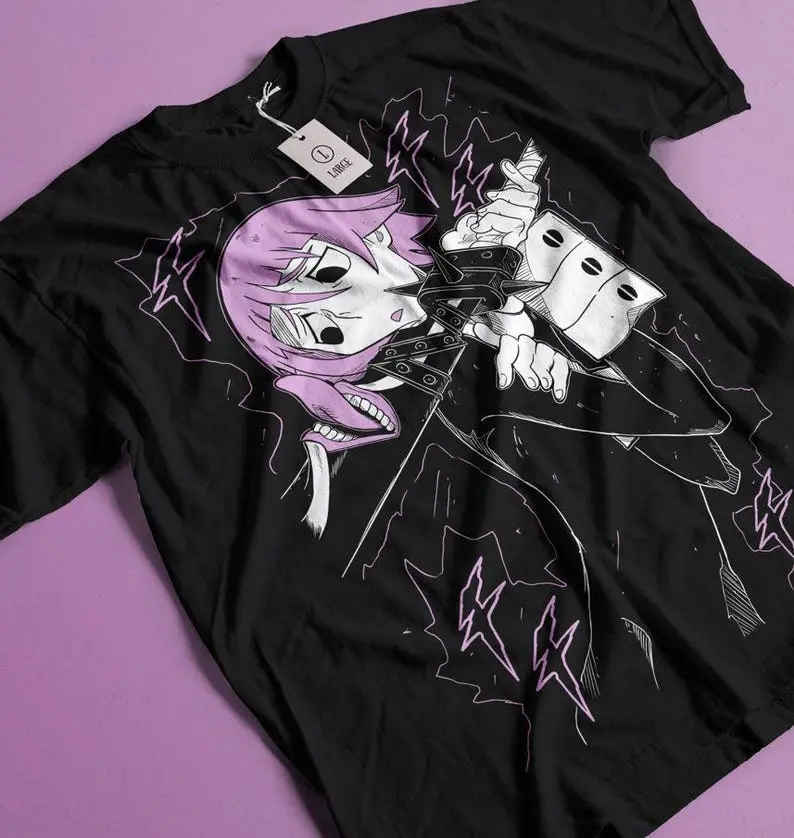 [Sale up to 30%] Soul Eater unisex t-Shirt Maka Albarn Black Star Anime Aesthetic Vaporwave Unisex Jersey Short Sleeve Tee