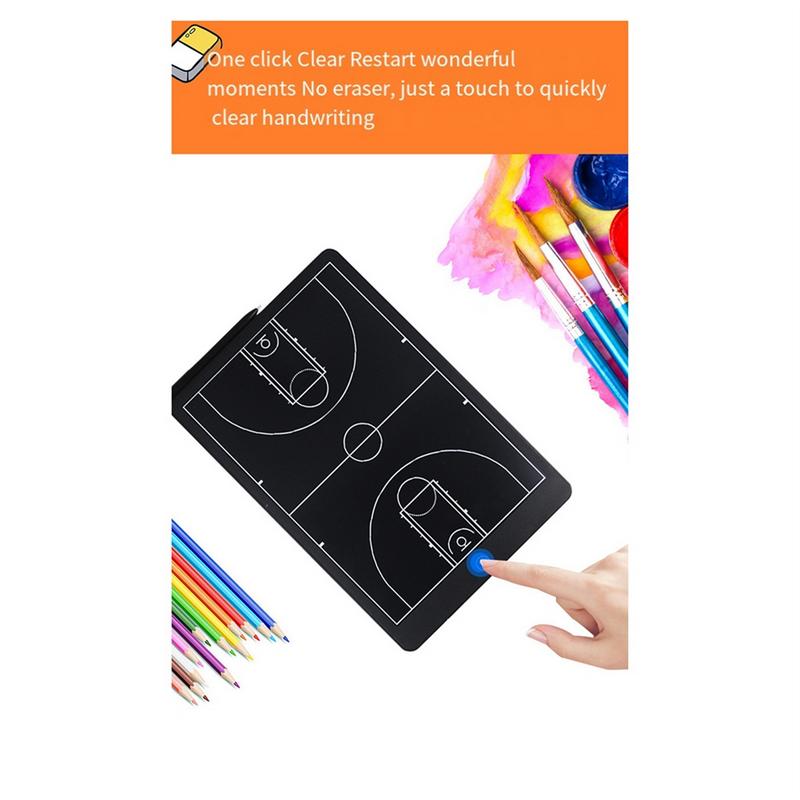 Electronic Basketball Coaching Board Digital Strategy Marker Board with LCD Screen and Stylus Pen for Basketball,Soccer