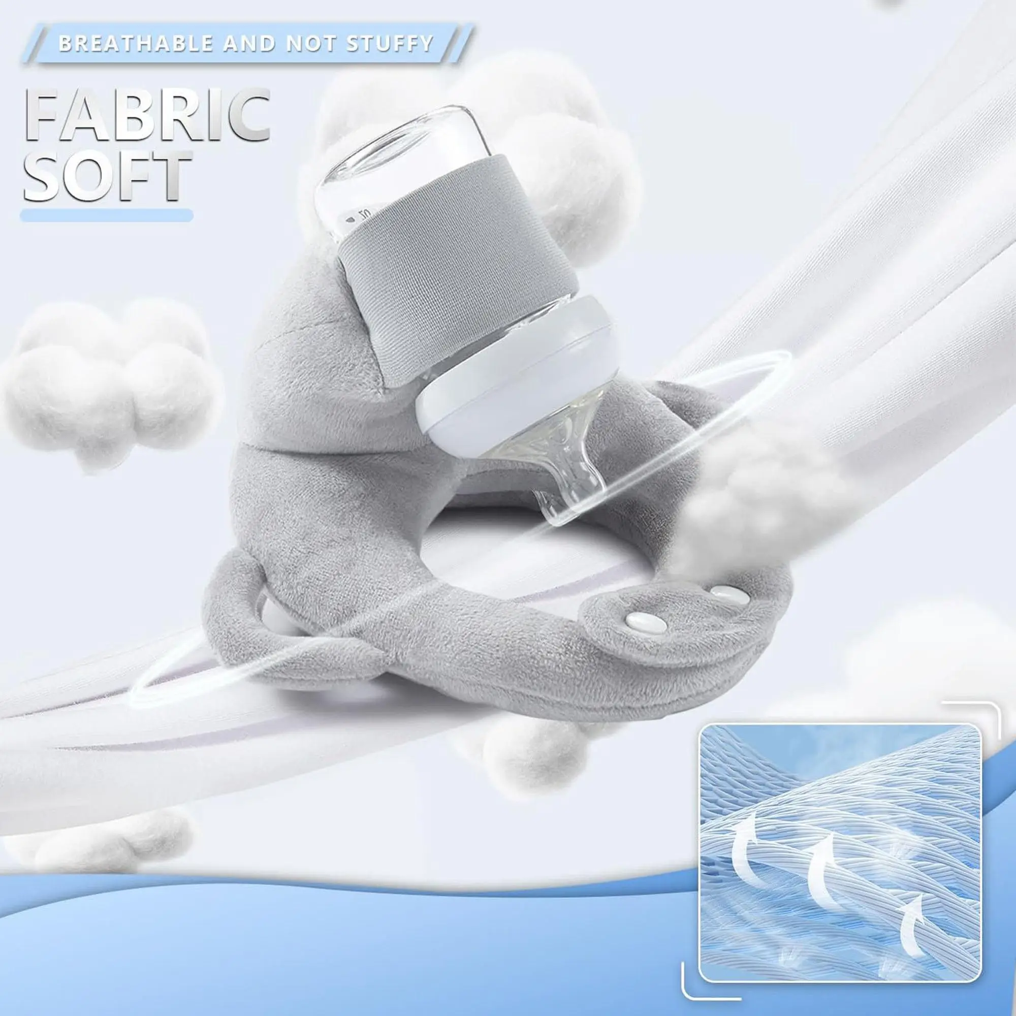 Hands-Free Baby Feeding Pillow - Adjustable Nursing Cushion with Bottle Holder for Infant Feeding Maternity