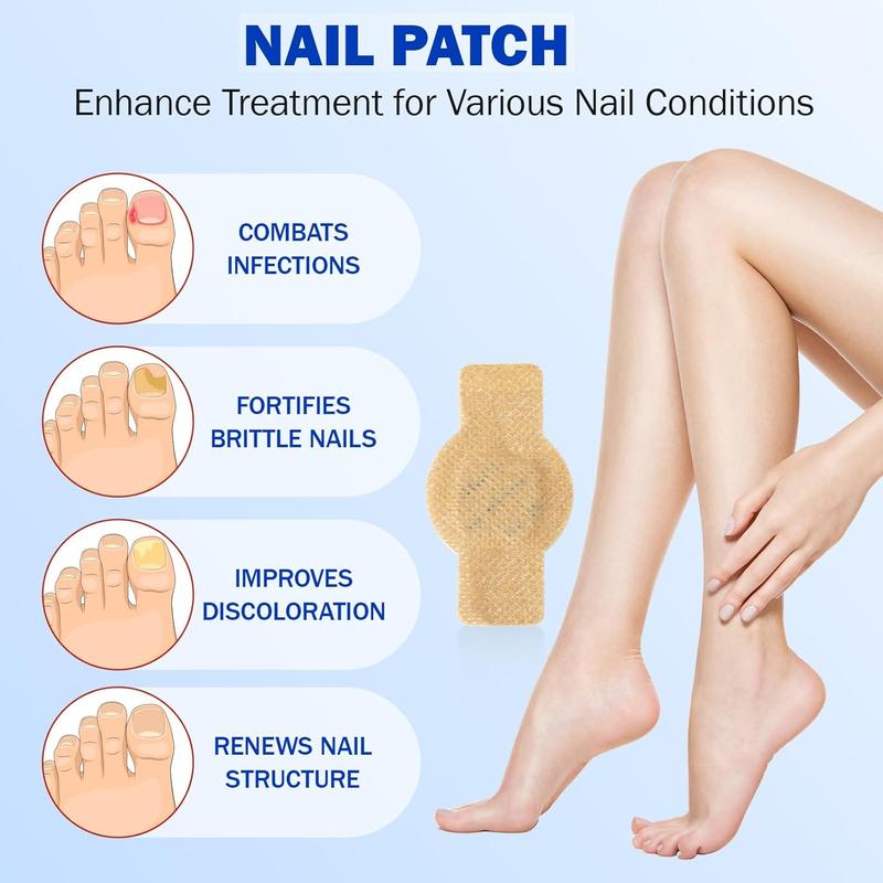 Advanced Hydrogel Nail Renewal System – Reusable Overnight Patches for Peeling, Splitting & Stressed Nails, Visible Results in Days