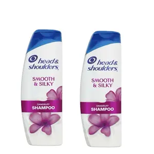 Head and Shoulders Dandruff Shampoo, Smooth and Silky 400ml Pack of 2 - Haircare Conditioner Gentle