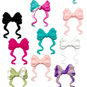 1pc Pretty in Every Shade 3D Bow Silicone Focal Beads