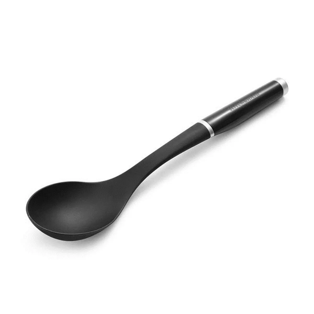 KitchenAid Black ABS & Nylon Basting Solid Spoon - Heat-Resistant Up to 450°F, Dishwasher-Safe Cooking Utensil, Kitchenware