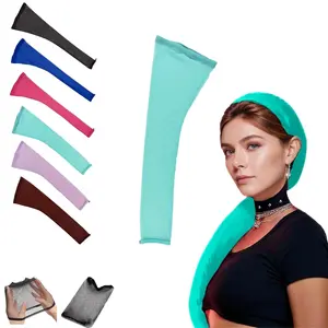 Hairweave Sleeve for Locs,Hair Weave Sleeve for Locs with Drawstring,Fashionable Design - Haircare for Wig,Extra Long Wig Breathable Stretchy with Elastic for Bun Faux Hair,For Black Women Heatless