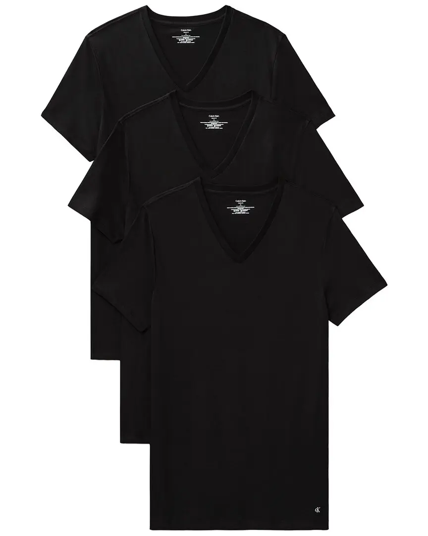 Calvin Klein Short Sleeve V-Neck 3-Pack Calvin Klein Short Sleeve V-Neck 3-Pack