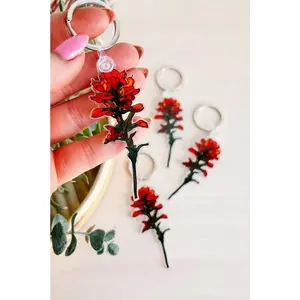 Indian Paintbrush Wyoming Wildflower Keychain *FINAL FEW*