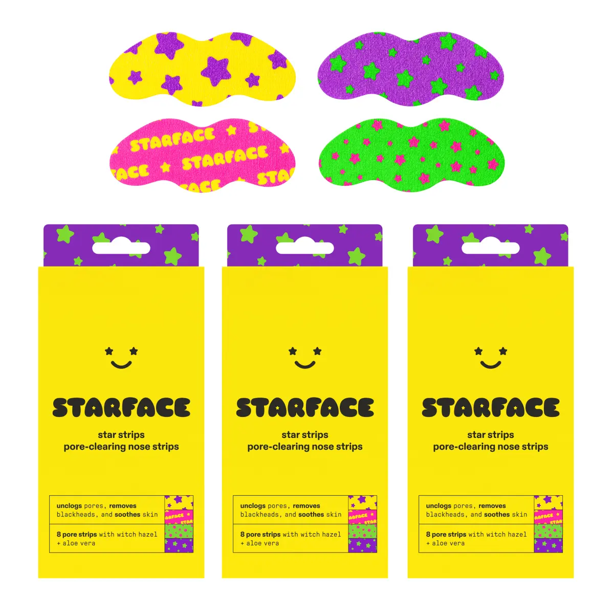 Star Strips Pore-Clearing Nose Strips 3-Pack, 24ct Star Strips Pore-Clearing Nose Strips 3-Pack, 24ct