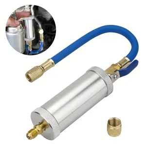 [fathersdaygift] 1/4" SAE AC Oil And Dye Injector Kit With Quick Connector, Precision Refrigerant Injection Tool, Automotive Repair Tools, For Car Office Home Automotive Air Conditioning Systems