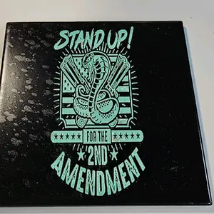 large laser engraved coaster