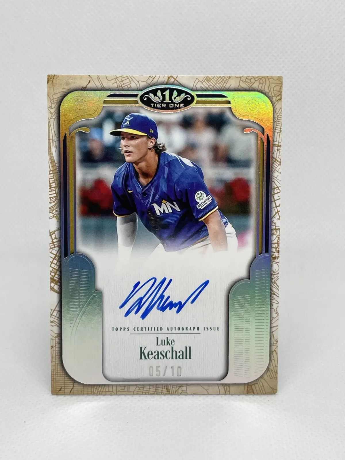 2026 Topps Tier One Luke Keaschall /10 City Connect On Card Auto CCS-LK