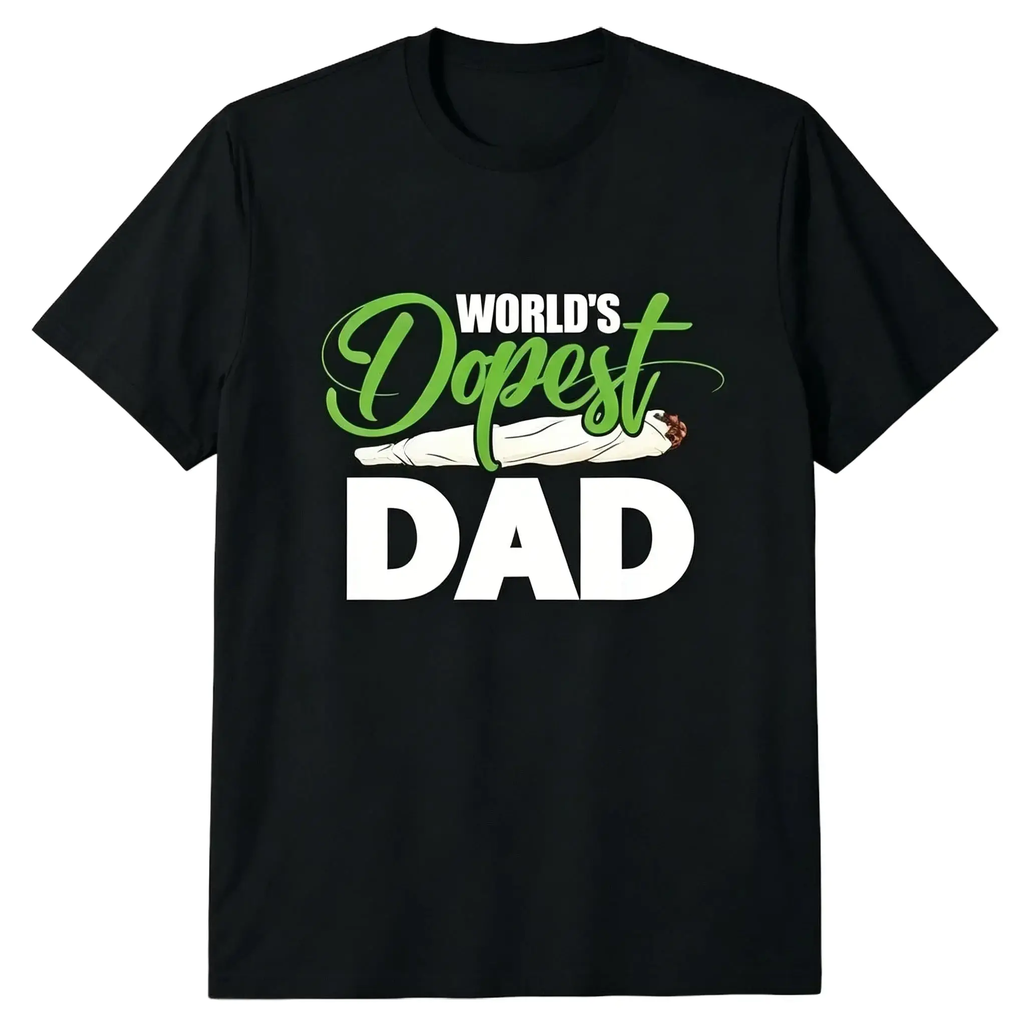 World's Dopest Dad Funny Weed Humor Soft Fabric Breathable Comfortable Oversized Fathers Day Gift Ideas, Gift For Dad- Grandpa, Underwear Tshirt, Streetwear Human,Gift For Dad T-Shirt Graphic Tee Oversized Unisex-PulseXThread