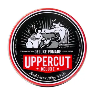 Uppercut Deluxe Coconut Haircare Pomade for Males - Strong Hold, High Shine, Smooth Hair Styling Product, 100g/3.5 oz