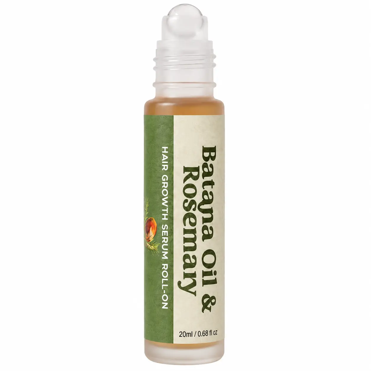 FUNZOO Batana & Rosemary Hair Serum Roll-On - Strengthening Treatment for Thicker Fuller Hair, Lightweight Scalp Care for Growth Support, Haircare, Strengthening Hair
