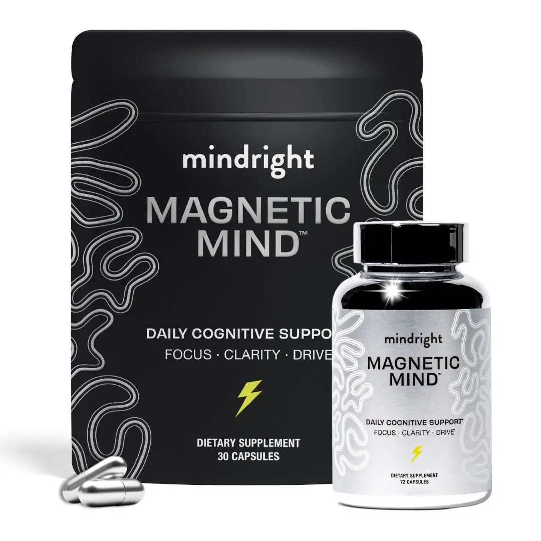 Magnetic Mind - Premium Nootropic Brain Supplement for Focus, Energy & Clarity |...
