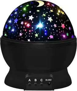 Night Light for Kids,Boys Toys for 3 4 5 6 7 8 Year Old Boys,Star Projector 360 Degree Rotation - 4 LED Bulbs 16 Light Color Changing with USB Cable,Lamp Ceiling Lights for Kids Bedroom