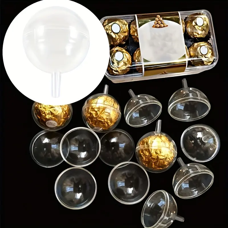 Clear Chocolate Holder Case, Acrylic Chocolate Ball Bouquet Holder, Candy Wrappers Packaging Case, Gift Packaging Case, Holiday Candy Packaging, Chocolate Gift Box, Party Favors Packaging, Candy Bouquet Box, Gift Box Set, Acrylic Gift, Gift Package