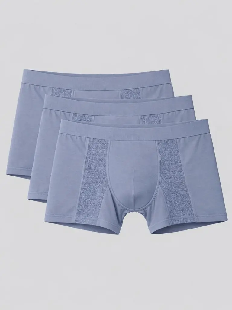 SilkCut Men’s Micro Modal Seamless Trunks 3 Pack Breathable Stretch Pouch Underwear
