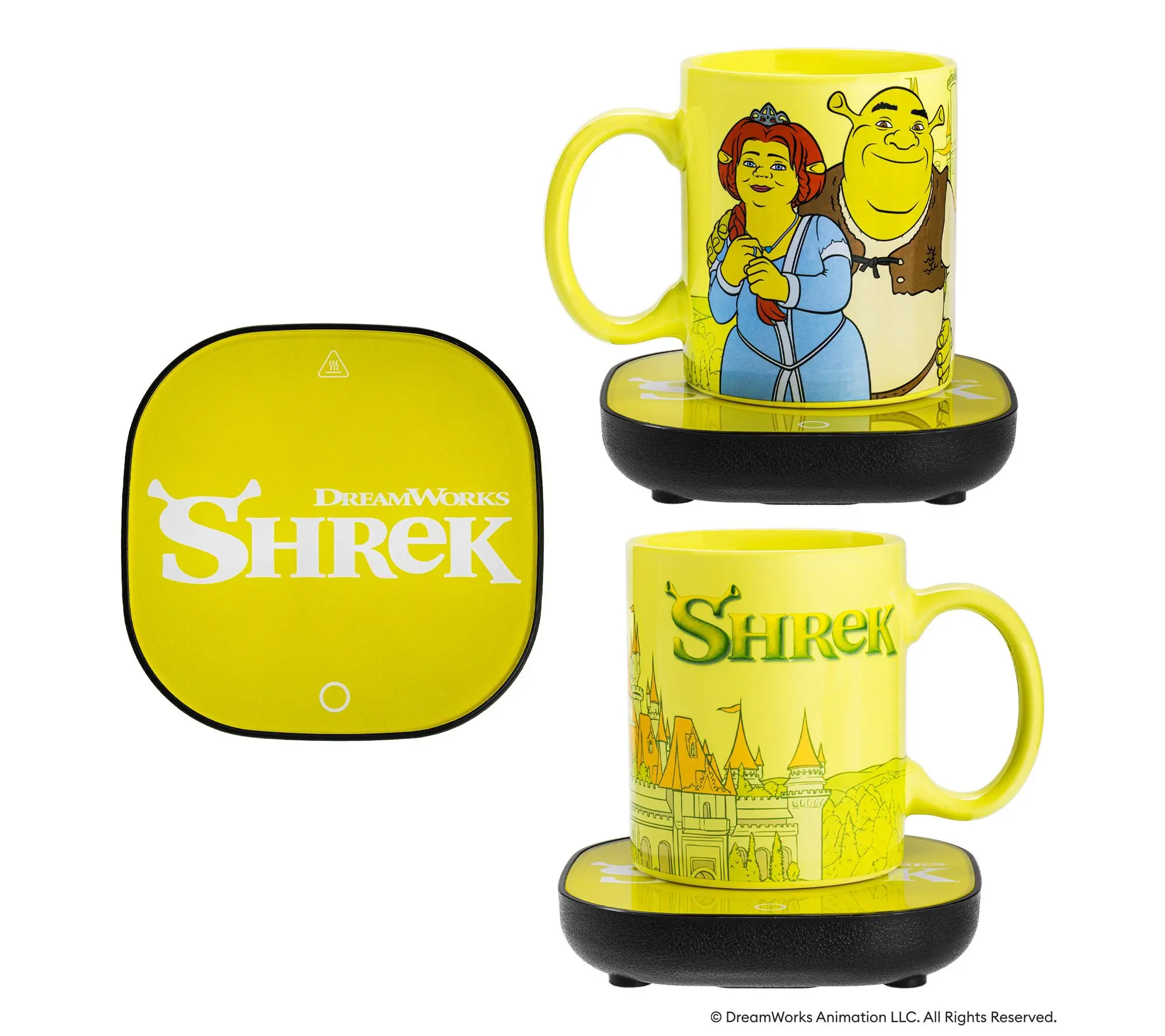 Uncanny Shrek Mug Warmer with Mug
