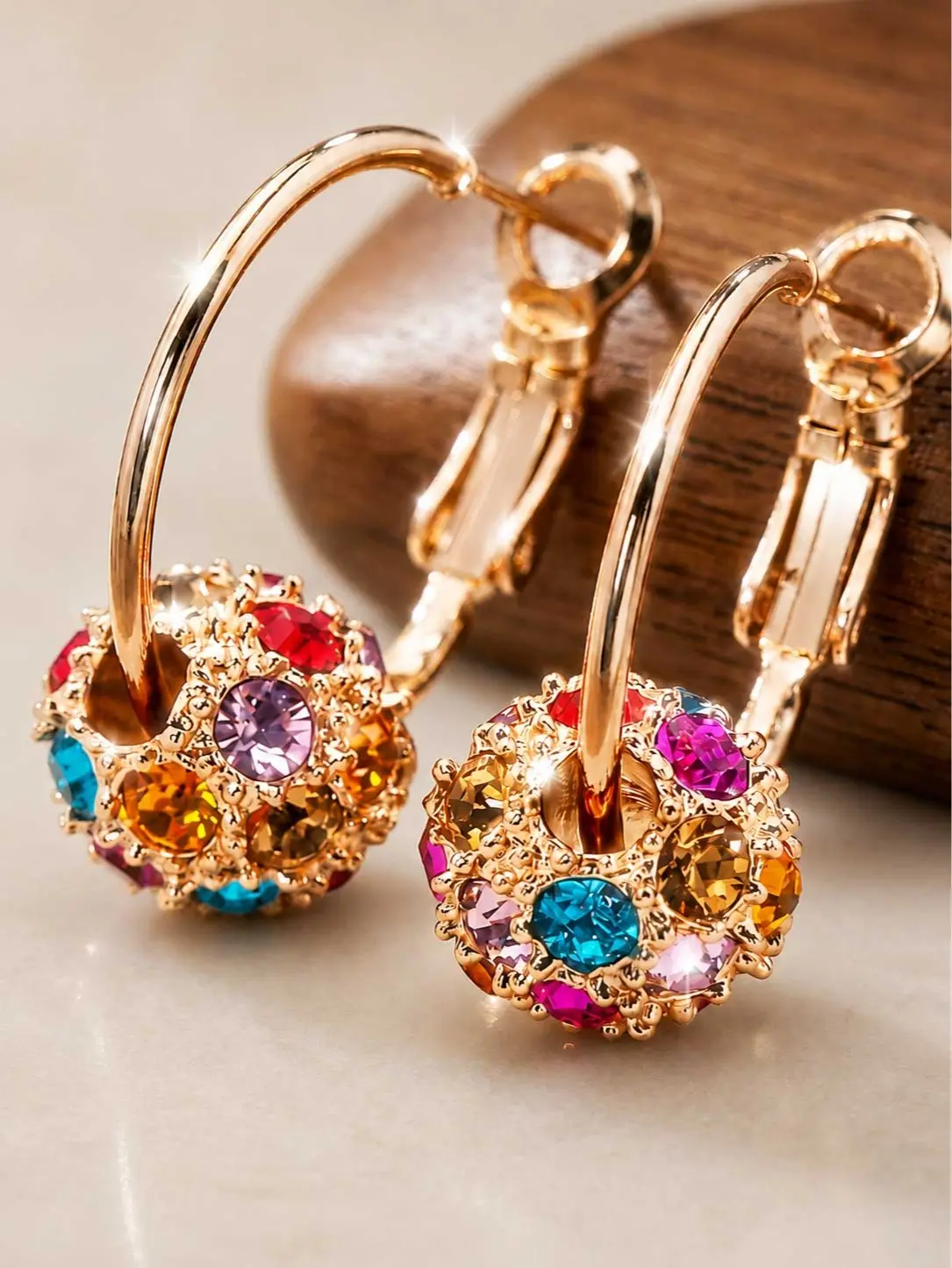 Rhinestone Pendant Earrings for Women, Elegant Drop Dangle Earring Women Jewelry, Sparkly Crystal Earrings, Lightweight Everyday Fashion Earrings, Birthday Gift for Her